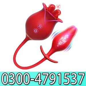 upgraded rose toy vibrator 2 in 1 stimulator in pakistan